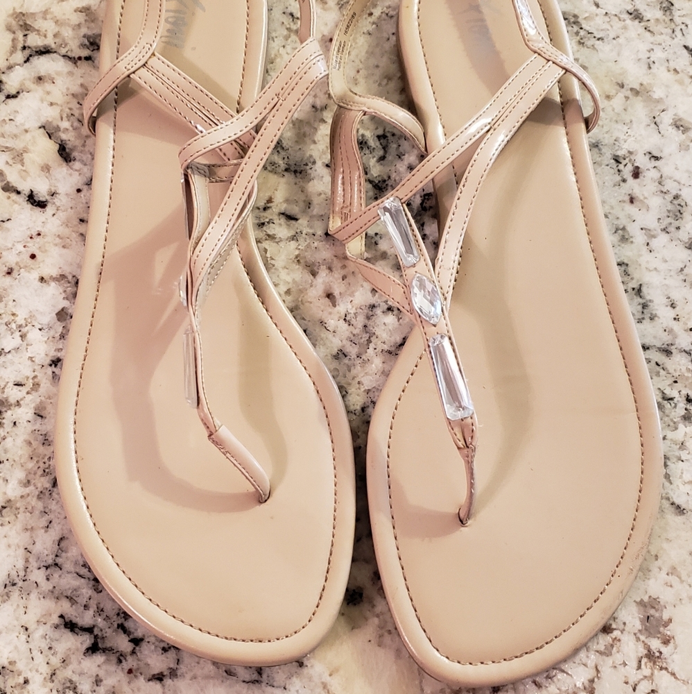 Jeweled Flat Sandals